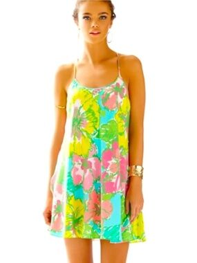 Lilly Pulitzer Maisy Silk Dress in Big Flirt, XXS Dress, Just like New:)!